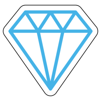 Diamond Sticker (Baby Blue)